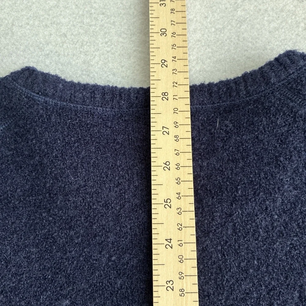 Peter Millar Mens Navy Merino Wool Blend Raglan Sweater 2XL XXL Preppy Yak